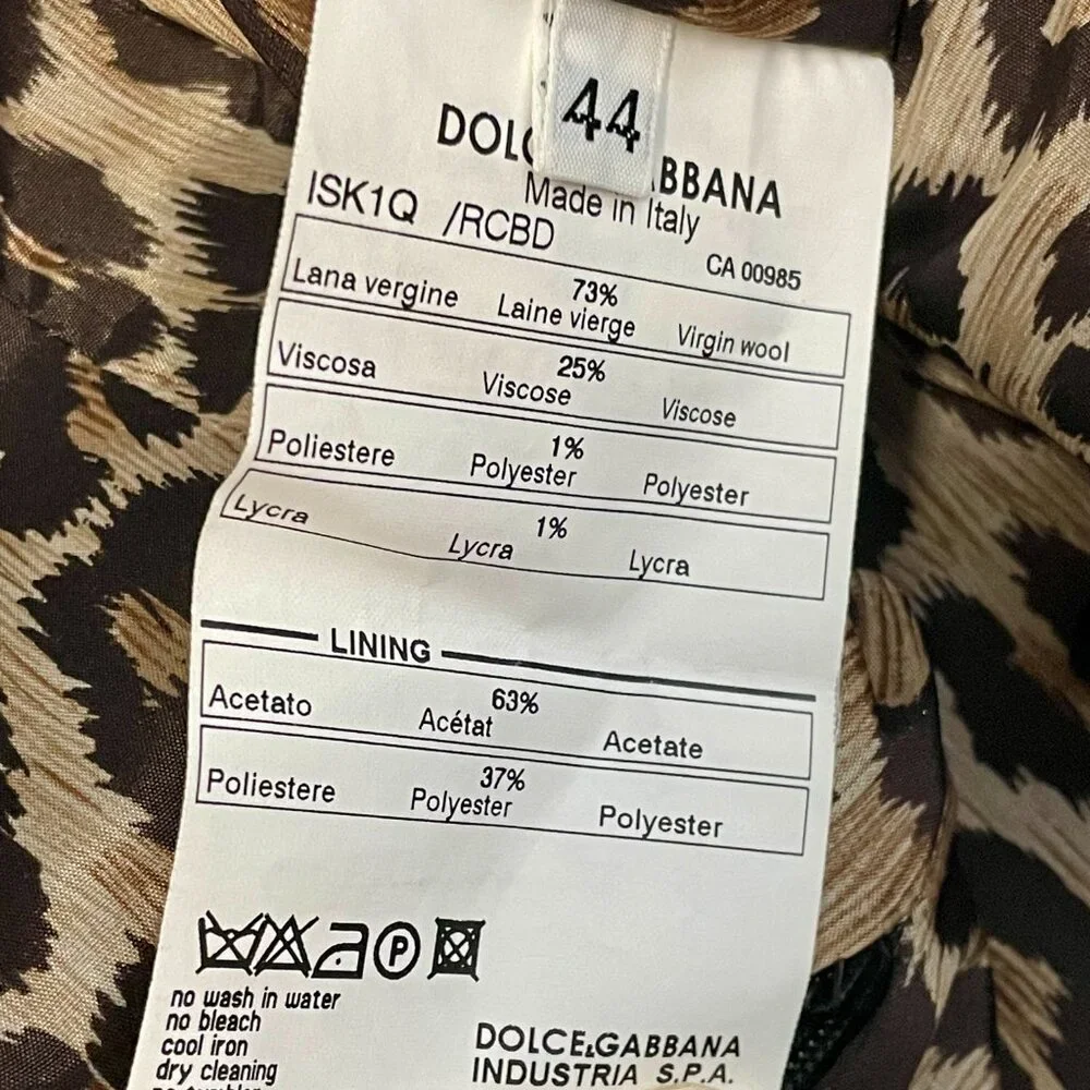Dolce & Gabbana Wool Blend Skirt
